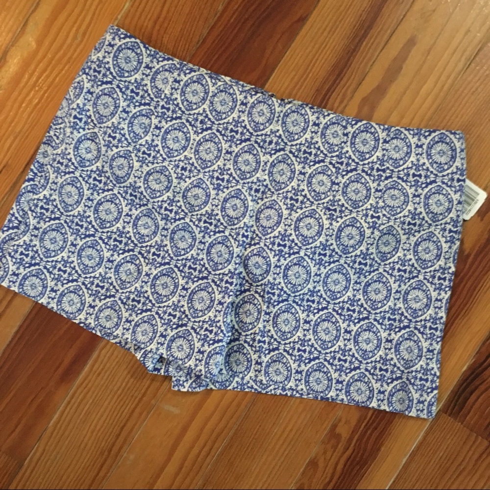 Forever21 NWT Blue Pattern Shorts Cotton
